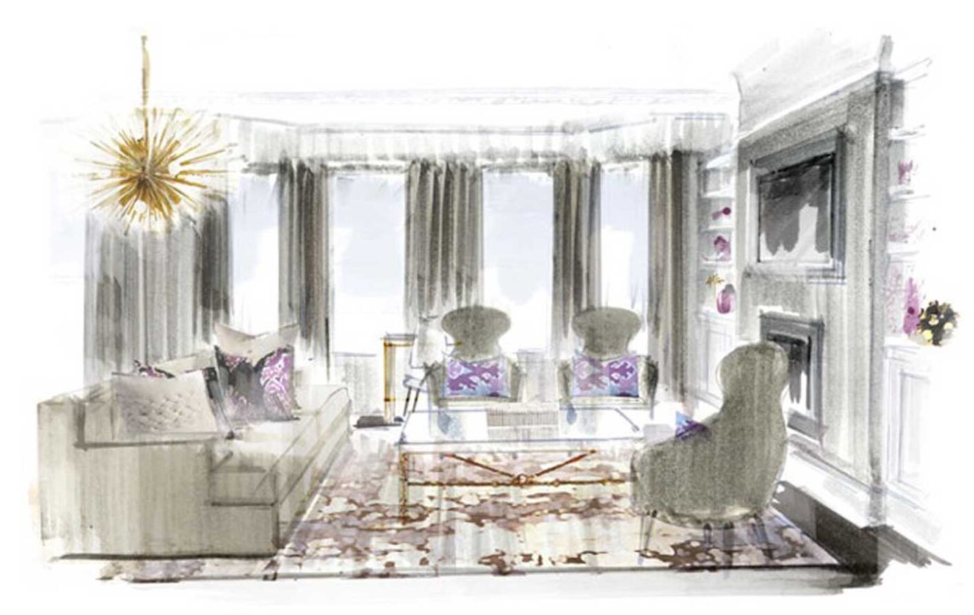 Living room sketch
