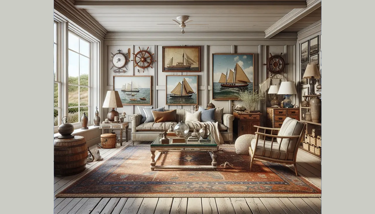 Nantucket Coastal Living Room