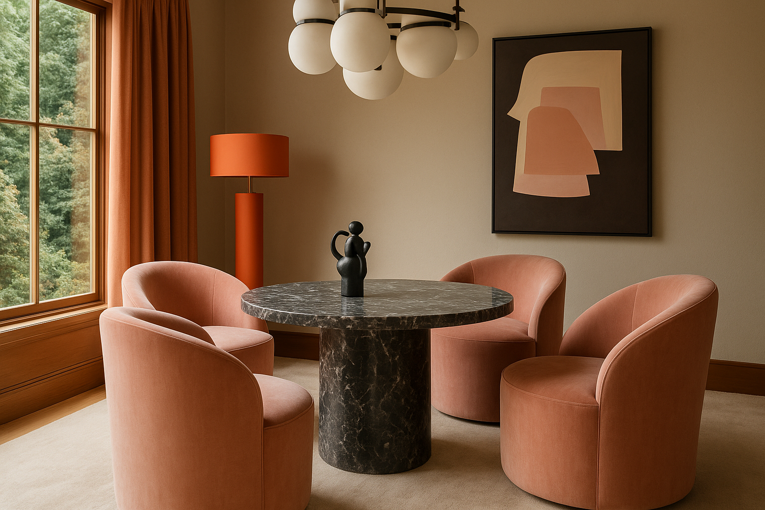 Gen Z Pink Dining Room