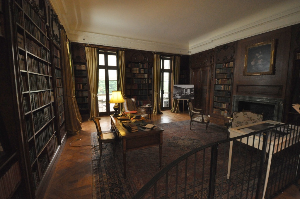 The library at The Mount, Edith Wharton’s house in Lenox, Massachusetts